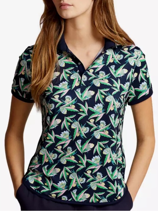 RLX Ralph Lauren Tops - New RLX RALPH LAUREN
Floral Airflow Women's Short Sleeve Golf Polo Shirt